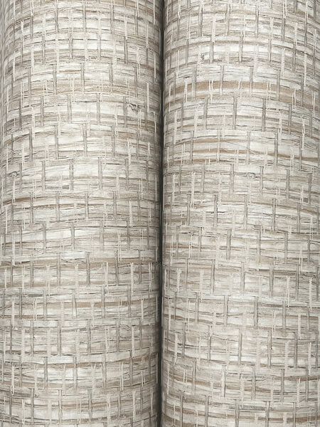 Plaited Grass Grey Wallpaper