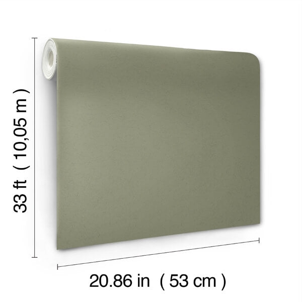 Parget Skog Olive Textured Wallpaper
