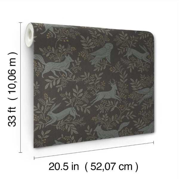 Revelry Black Forest Frolic Wallpaper