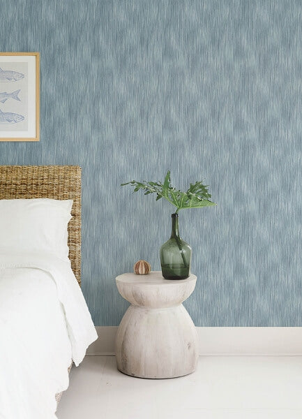Largo Sky Blue Striated Wallpaper