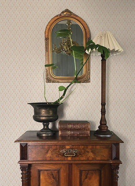 Tillie Blush Diamond Floral Wallpaper