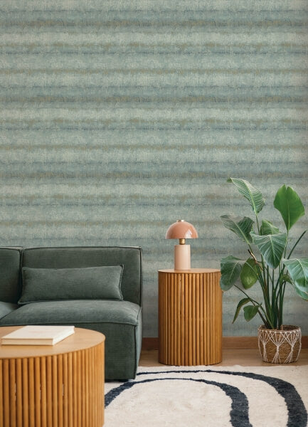 Morningtide Light Blue Textured Stripe Wallpaper