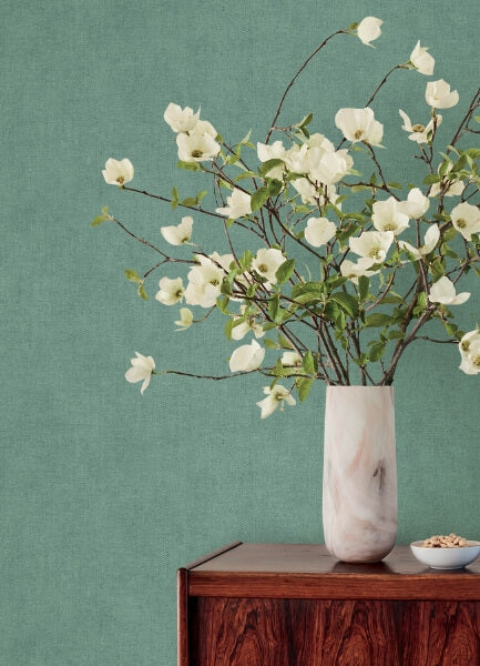 Nuovo Light Blue Faux Linen Wallpaper