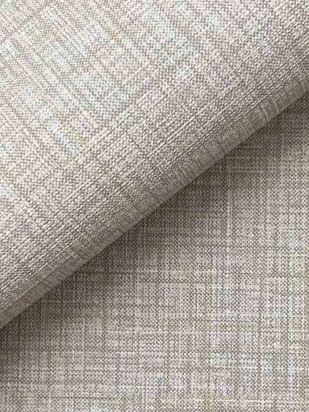 Beau Grey Faux Fabric Wallpaper