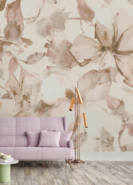Florian Cream Wall Mural