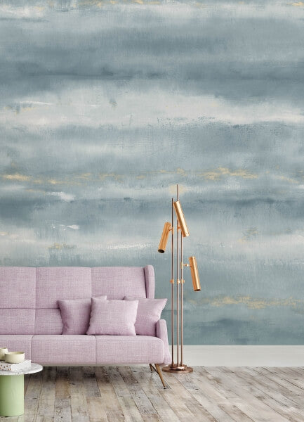 Aveline Indigo Wall Mural