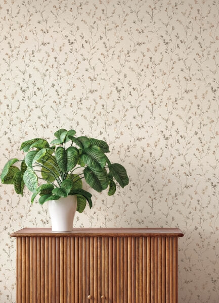 Romy Neutral Springtime Trail Wallpaper