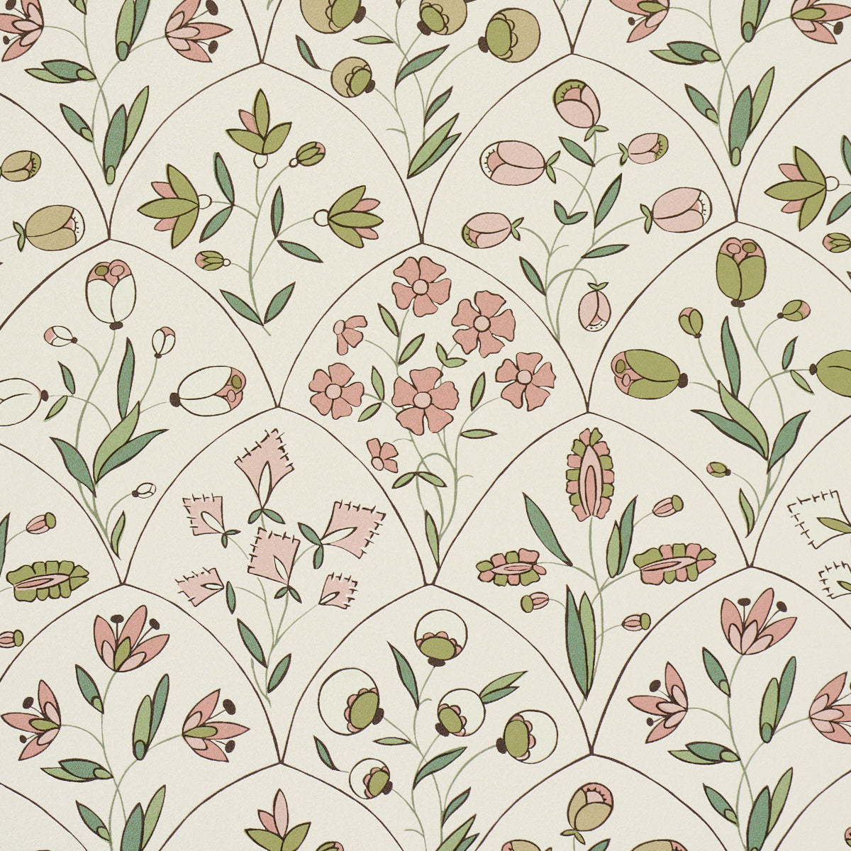 Frances Scallop Floral - Schumacher.
