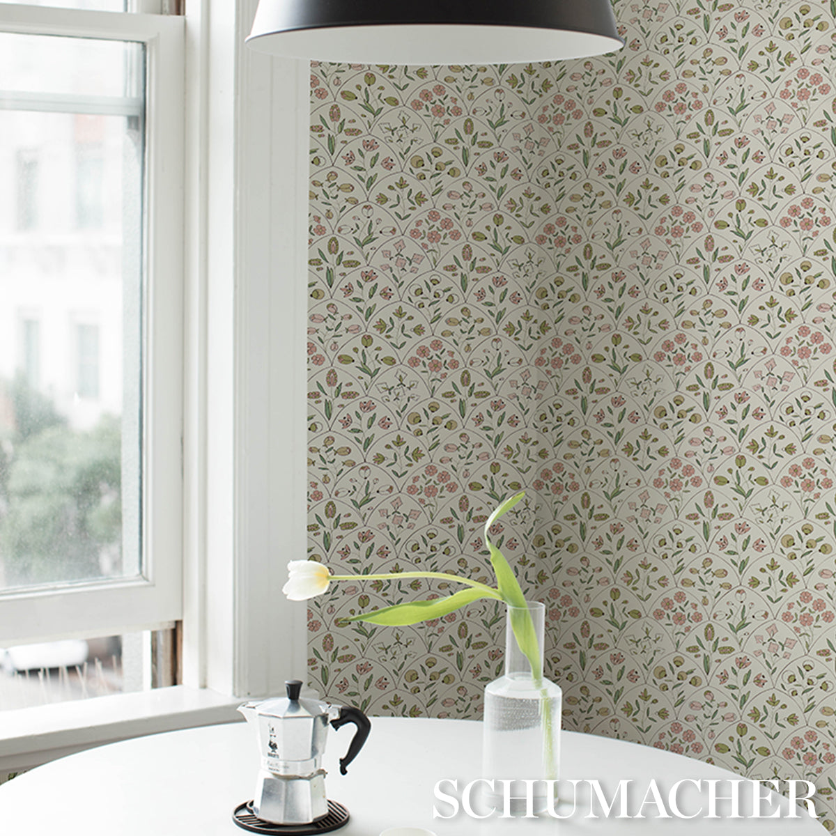 Frances Scallop Floral - Schumacher.