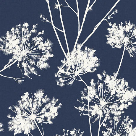 Dandelion Fields Blue Wallpaper