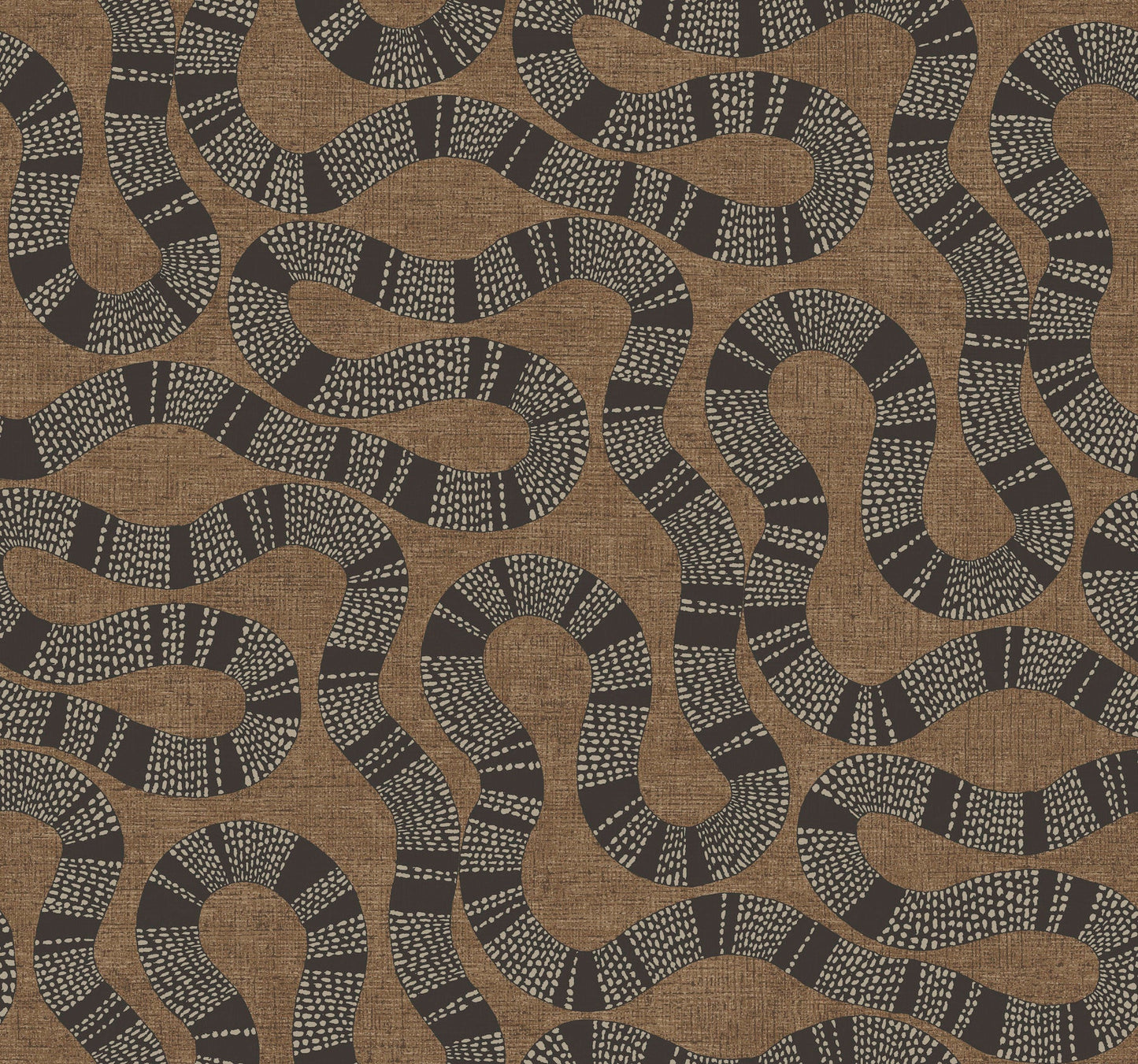Ophidia Wallpaper - Brown