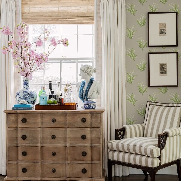 Farmington Stone Lily of the Valley Wallpaper