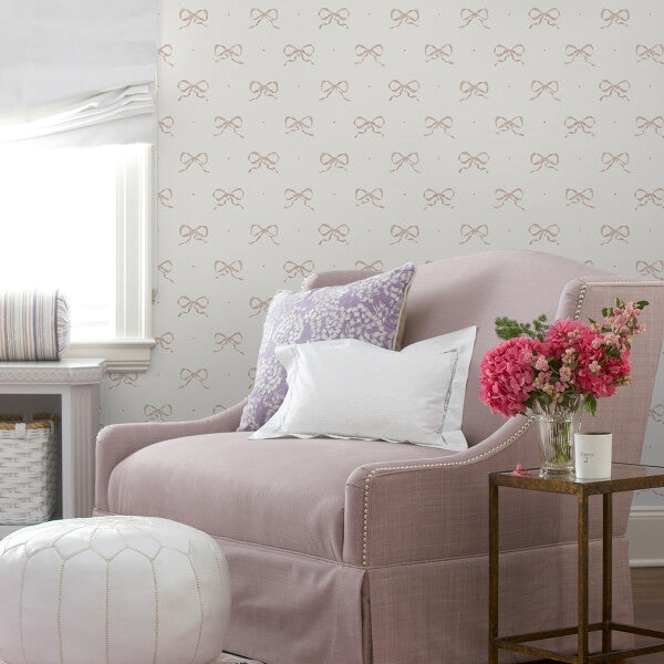 Emma Petal Large Bow Wallpaper