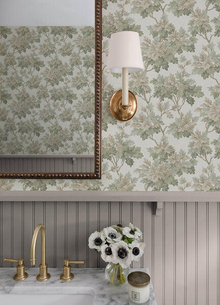 Oakcliff Sage Leaf Trail Wallpaper
