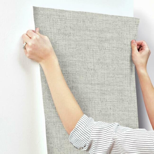 Papyrus Weave White Wallpaper