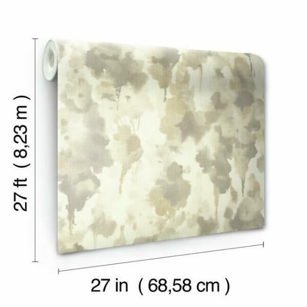 Mirage Dark Taupe & Gold Wallpaper
