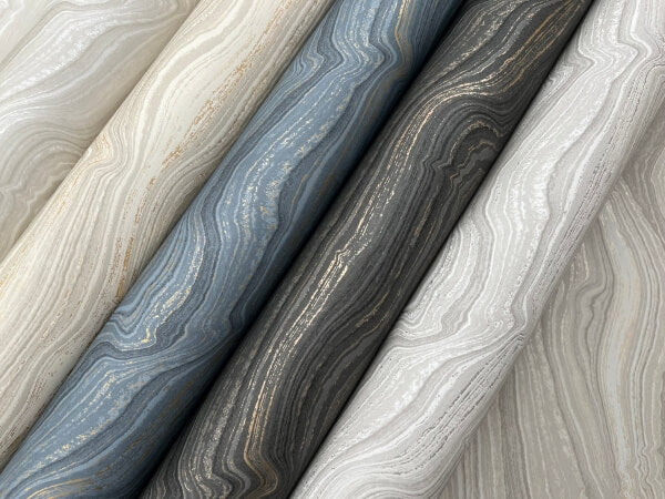 Mineral Shimmer White & Pearl Wallpaper