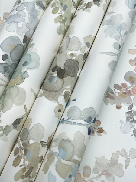 Blossom Fling Mineral Green Wallpaper