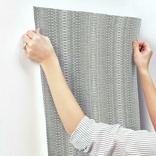 Market Stripe Black Wallpaper