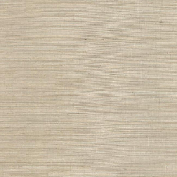 Plain Sisal Grasscloth Taupe & Silver Wallpaper