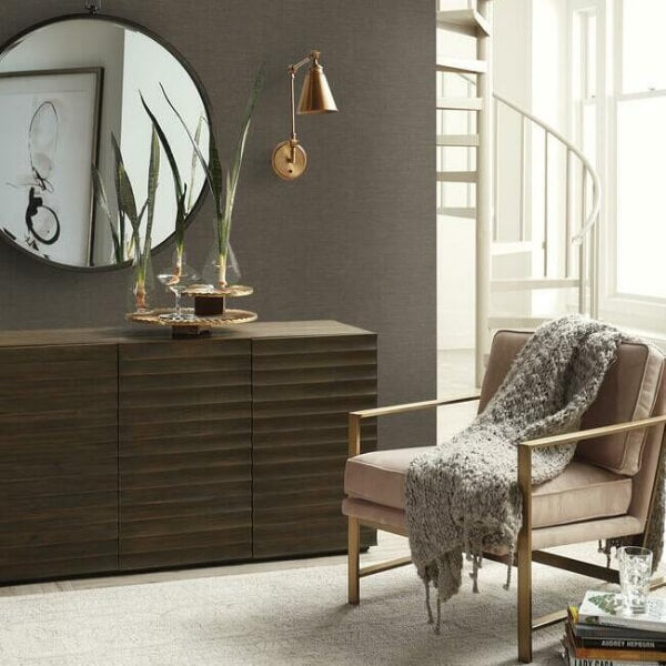 Essence Brown Metallic Wallpaper