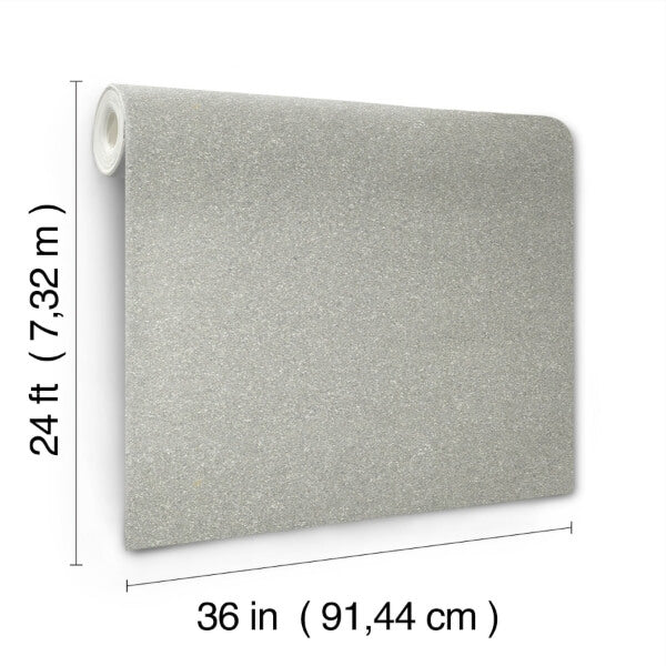 Terra Mica Silver Wallpaper