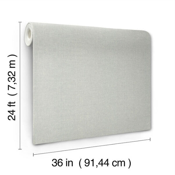 Sheer Linen Light Grey Wallpaper