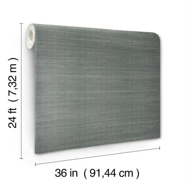 Glistening Sisal Slate Wallpaper
