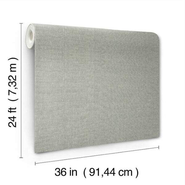 Sheer Linen Sparkling Ash Wallpaper