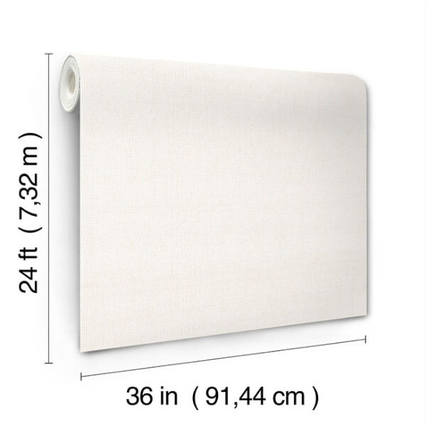 Satin Paperweave Bright White Wallpaper
