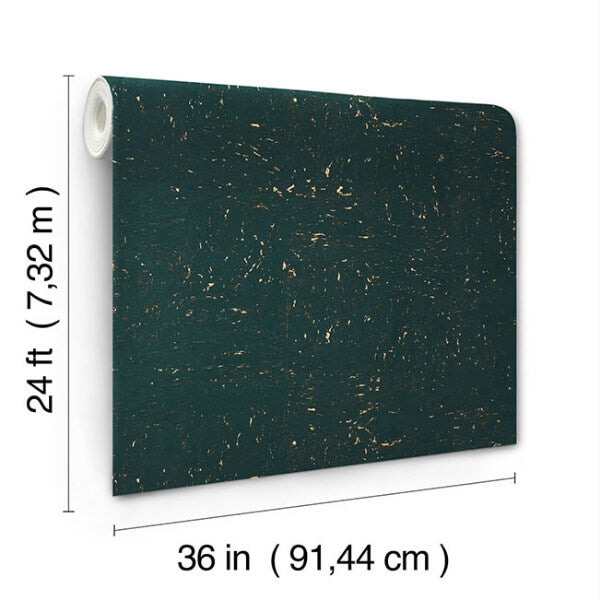 Caldera Cork Teal Wallpaper