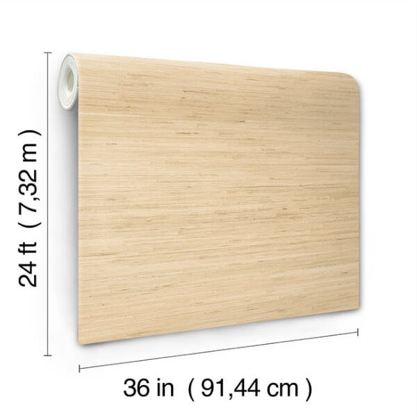 Horizontal Jute Oatmeal Wallpaper