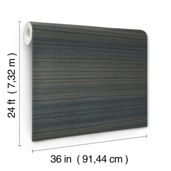 Tailored Abaca Ombre Blue Wallpaper