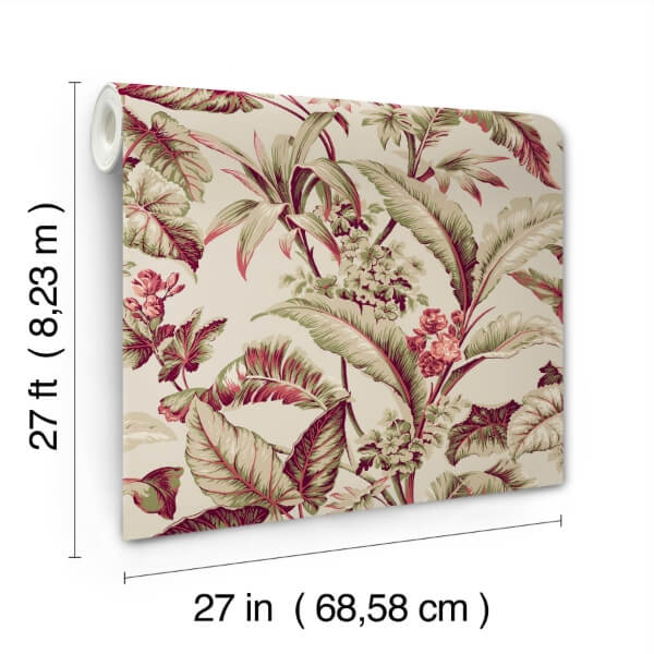 Mystic Isle Taupe Wallpaper