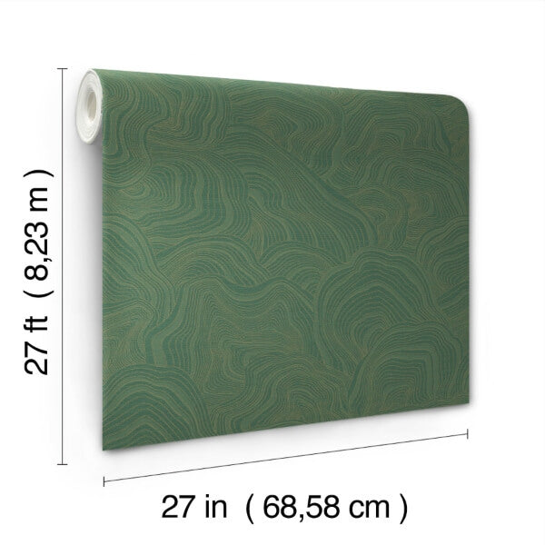 Geodes Green Wallpaper