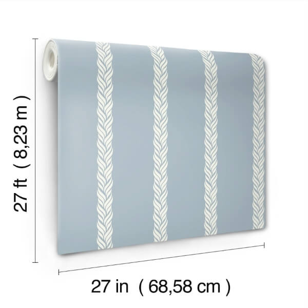Braided Stripe Blue Wallpaper