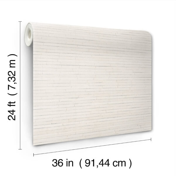 Handcrafted Shimmering Paper White Wallpaper