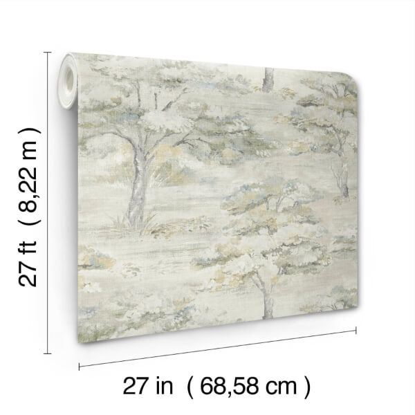 Moreno Slate Woodland Wallpaper