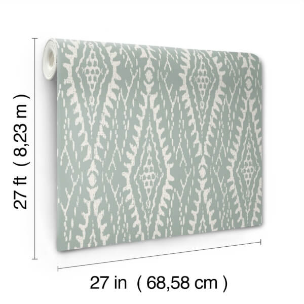Rousseau Paperweave Sage Wallpaper