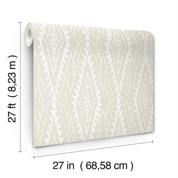 Rousseau Paperweave Warm Grey Wallpaper