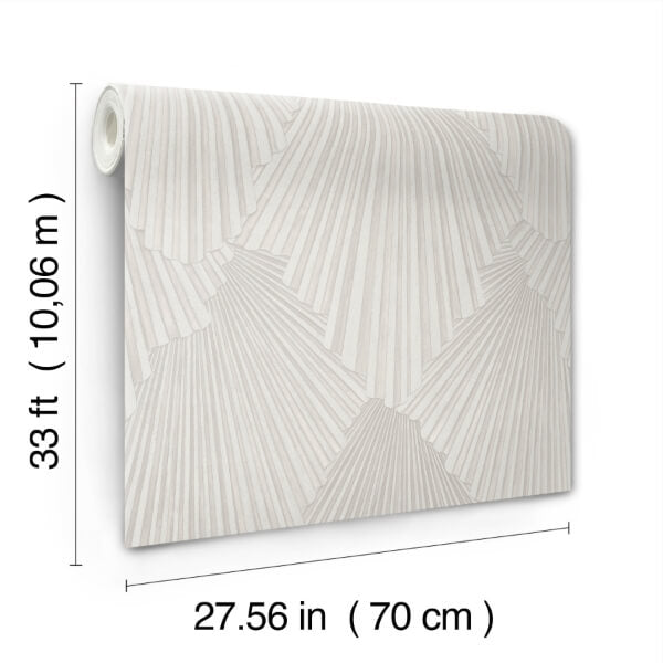 Lumiere Champagne Deco Geo Wallpaper