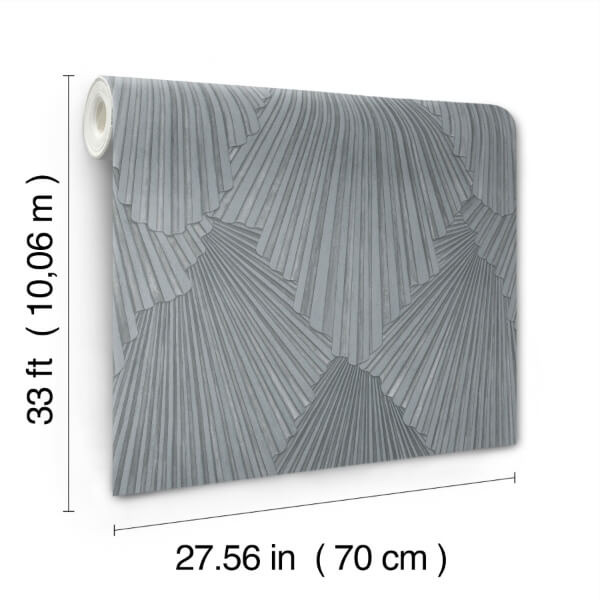 Lumiere Pewter Deco Geo Wallpaper