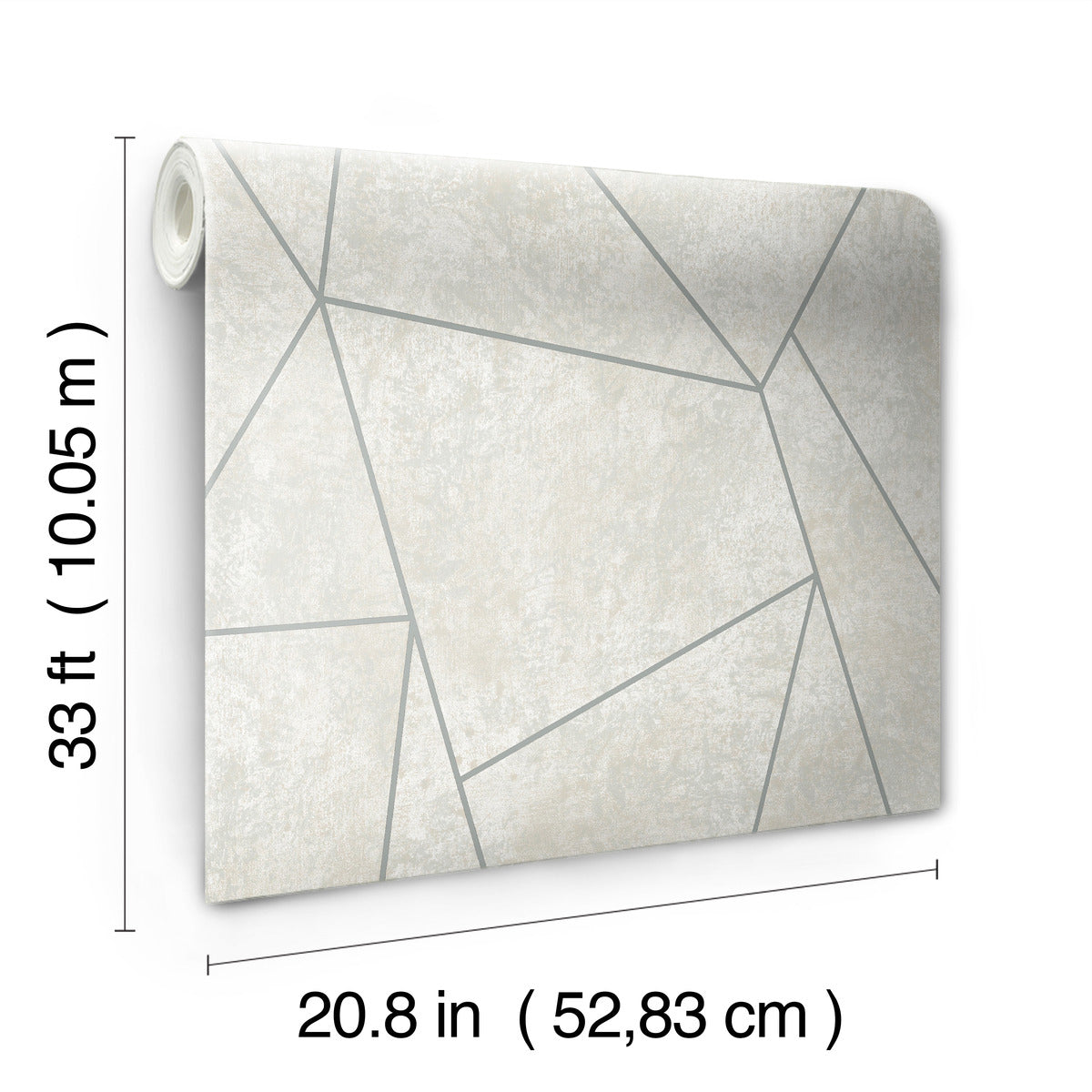 Light Grey & Silver Nazca Wallpaper Nazca