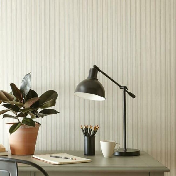 French Ticking Cream Wallpaper