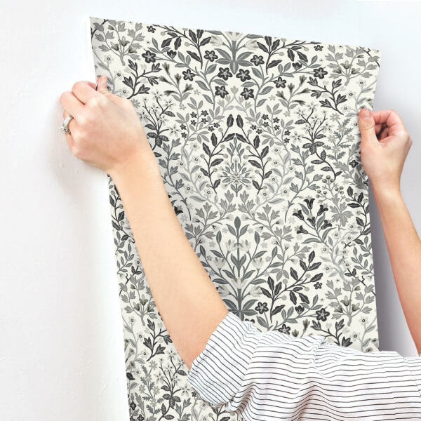 Garden White & Black Terrace Wallpaper