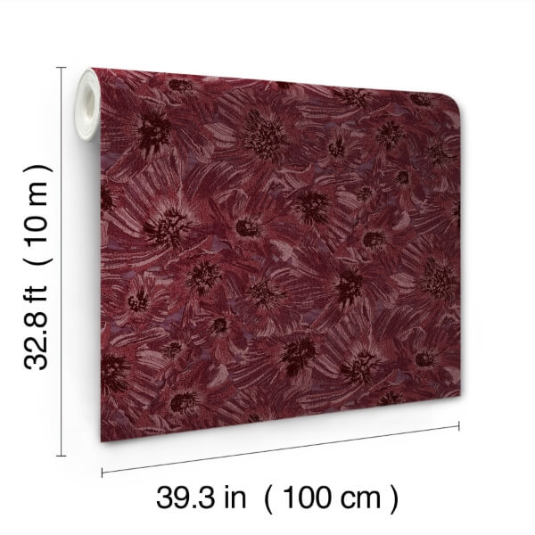 Anemoni Burgundy Wallpaper