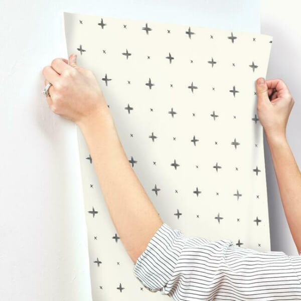 Cross Stitch Black Wallpaper