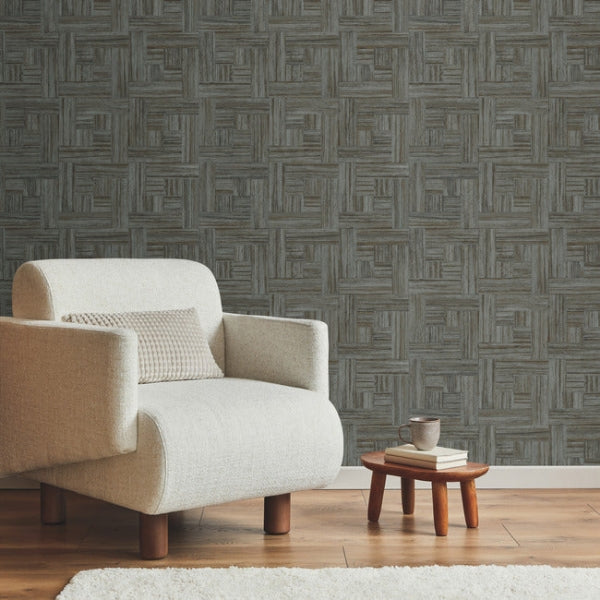 Tesselle Black Wallpaper