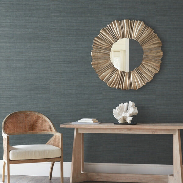Tasar Silk Blue Wallpaper