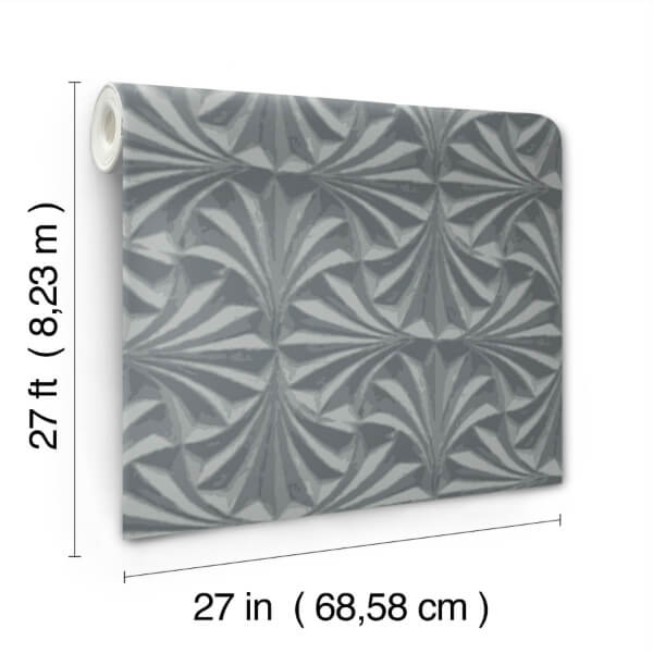 Sculpted Charcoal Fans Wallpaper